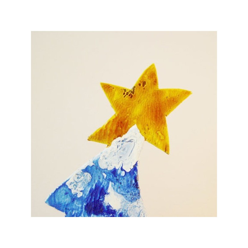 Blue white Christmas tree