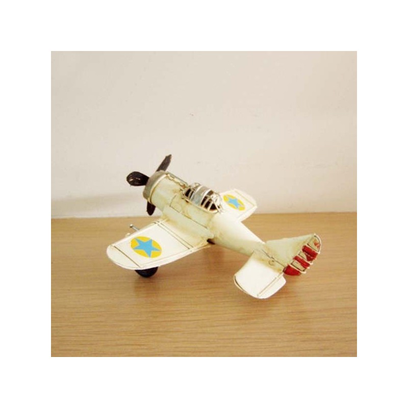White bomber plane miniature