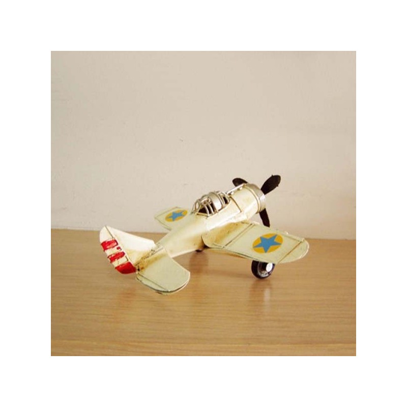 White bomber plane miniature