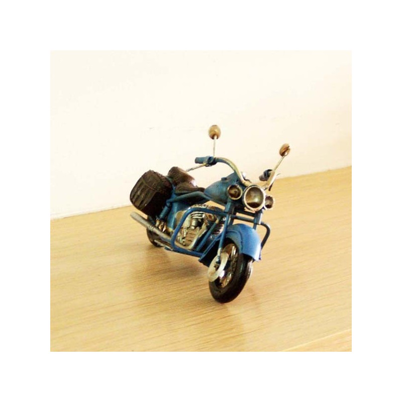 Royal blue Harley bike