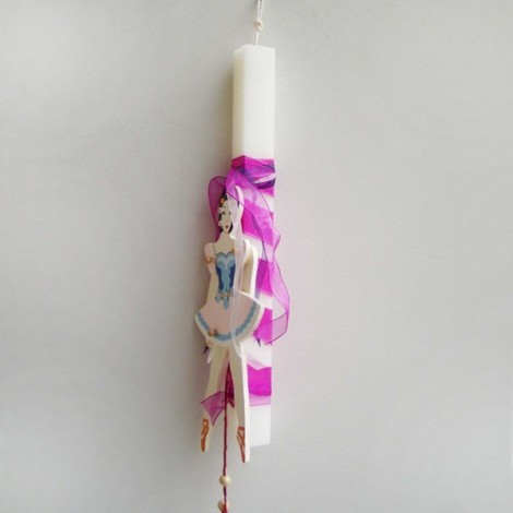 Greek Easter candle with ballerina 2