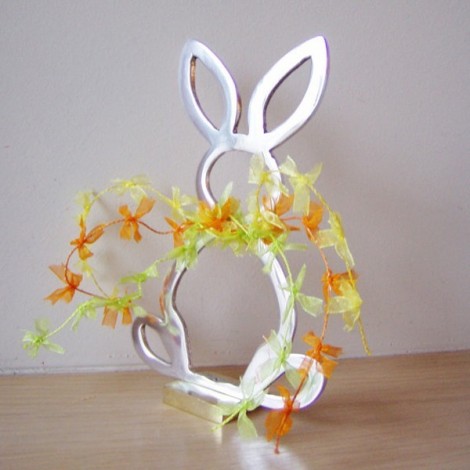 Silver Easter bunny 2