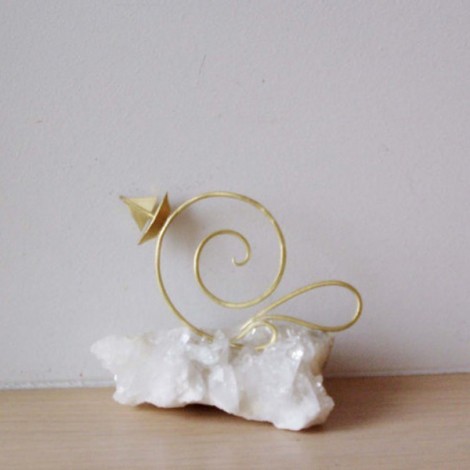Brass sailboat bookmark, sailboat small sculpture, art object bookmark 2