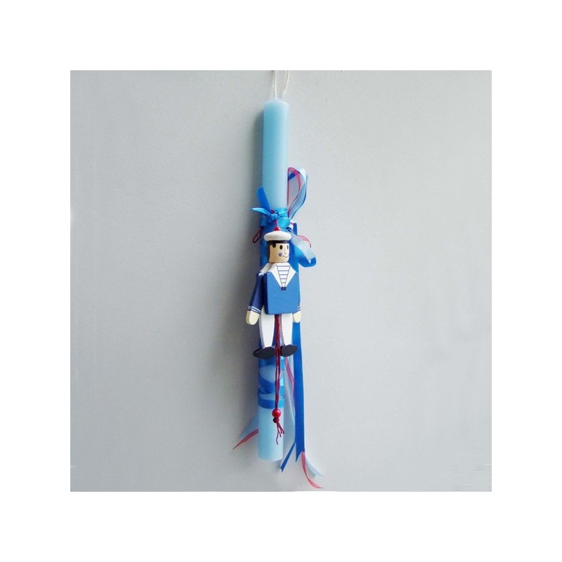 Greek Easter candle with sailor
