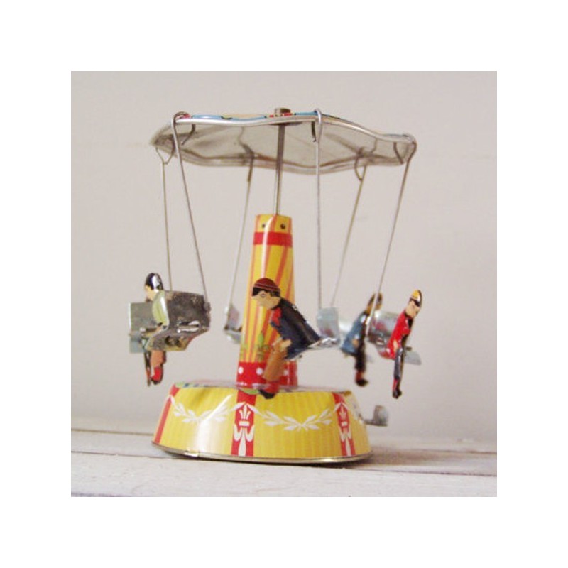 Colourful carousel miniature, tin,...