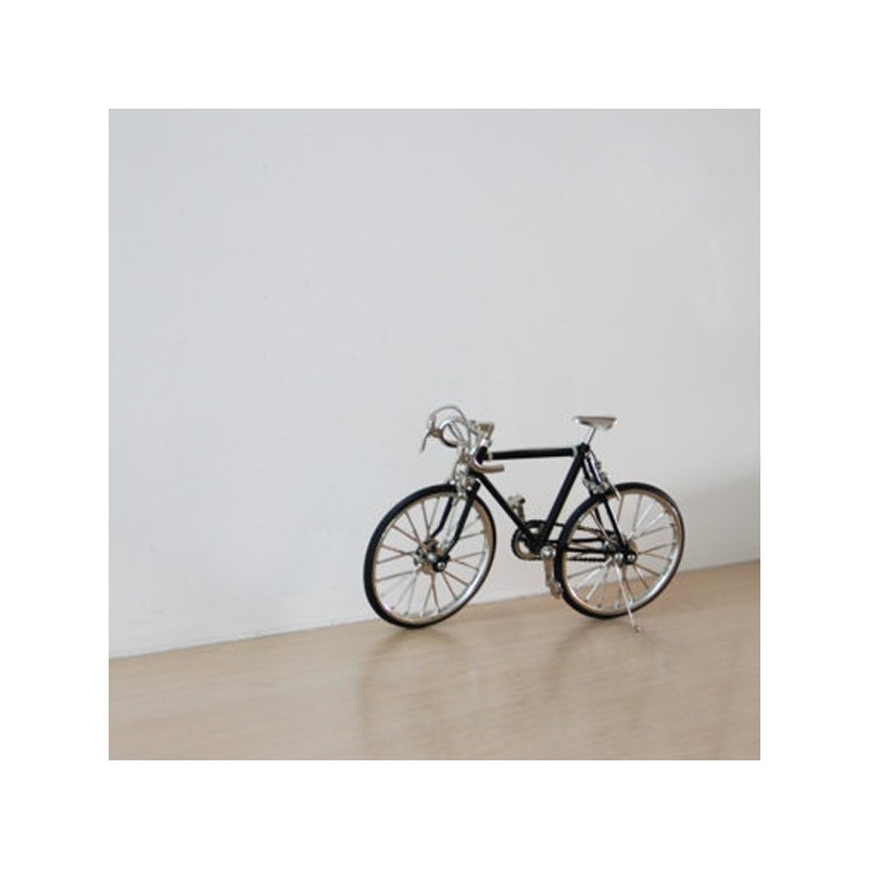 Black, racing bike miniature,vintage collectible toy, black bicycle, movable parts bicycle, retro racing bike in jet black