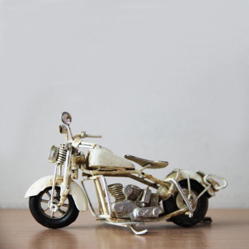 White motorbike miniature, vintage,...