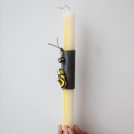 Football Easter candle, Panathinaikos candle, boys Greek Easter candle with Panathinaikos colors football and shoe 2