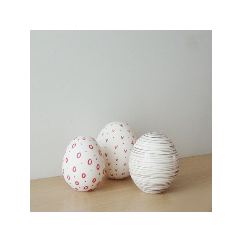 Ceramic white egg, large Easter egg...