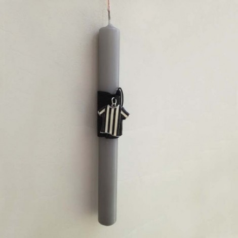 Football Easter candle, PAOK team candle, boys and teens Greek Easter candle with PAOK jersey 2