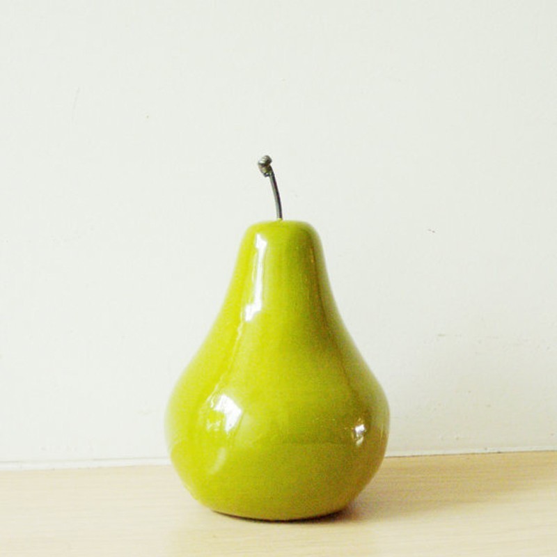 Ceramic Pear sculpture, life size...