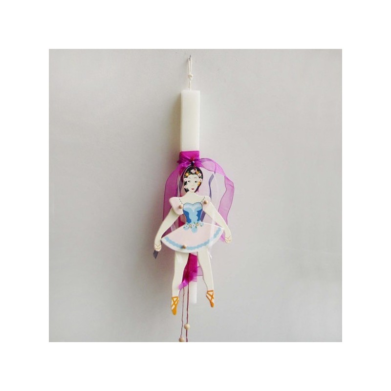 Greek Easter candle with ballerina