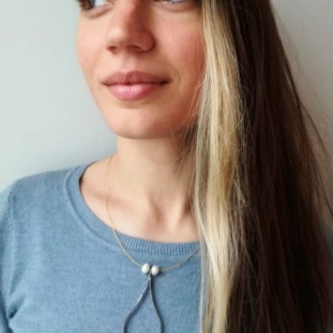 Black teardrop necklace, sterling silver teardrop pendant with white, sweet water pearls, modern minimalist drop necklace 2