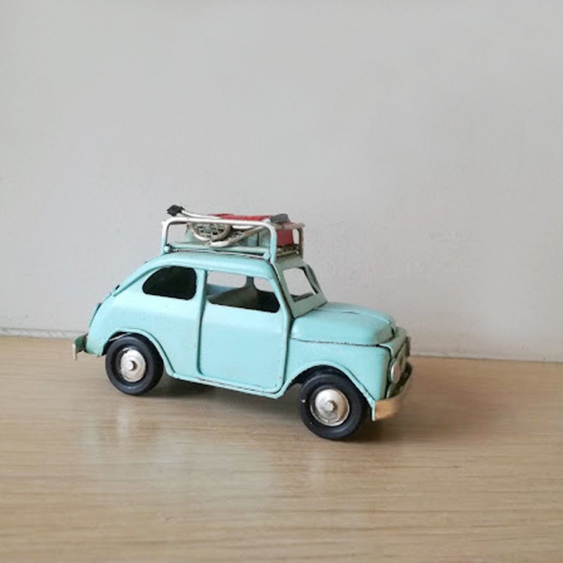 Fiat style car miniature, retro...