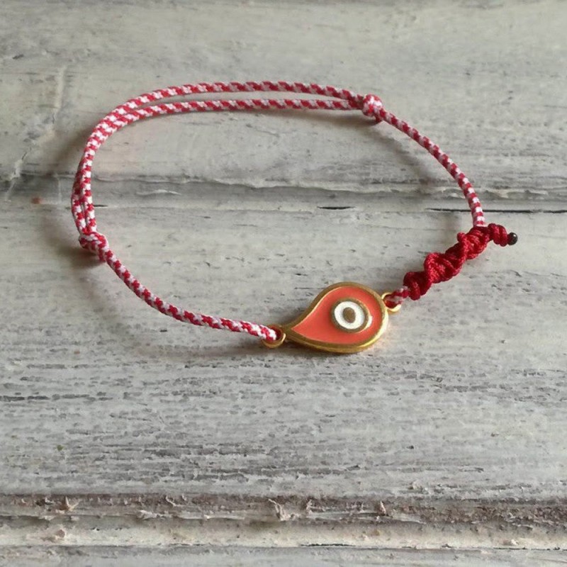 March eye bracelet, eye charm...