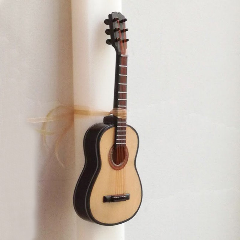 Greek Easter candle with guitar miniature, white Greek Easter candle with a guitar miniature, guitar easter candle