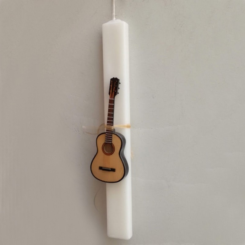 Greek Easter candle with guitar...