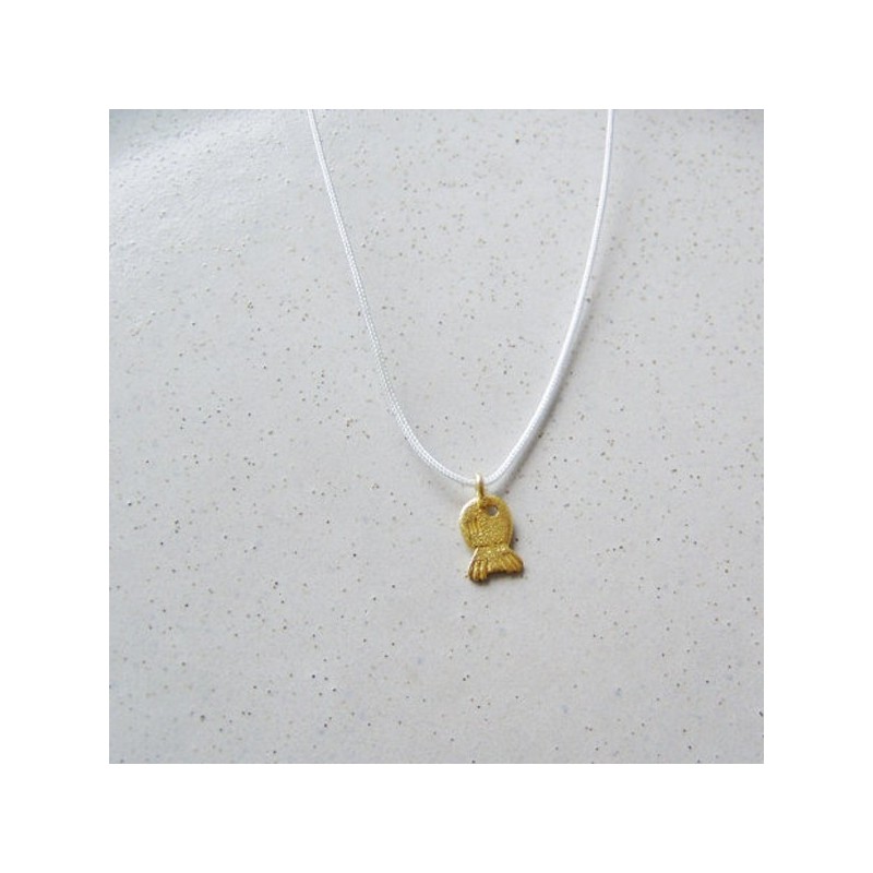 Little gold fish necklace, 18 k solid...