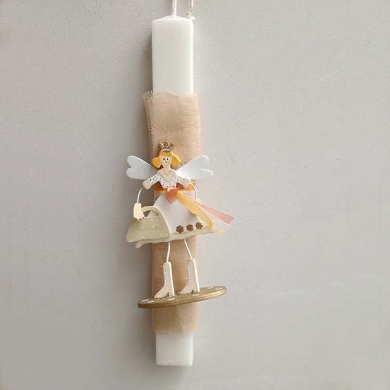 Fairy Easter candle, princess girl...