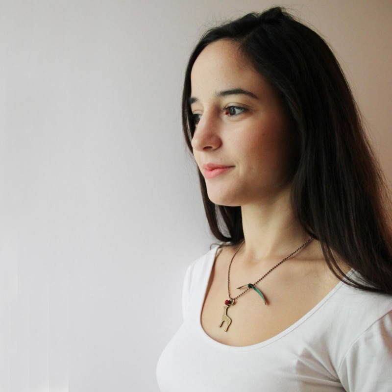 Reindeer Christmas necklace