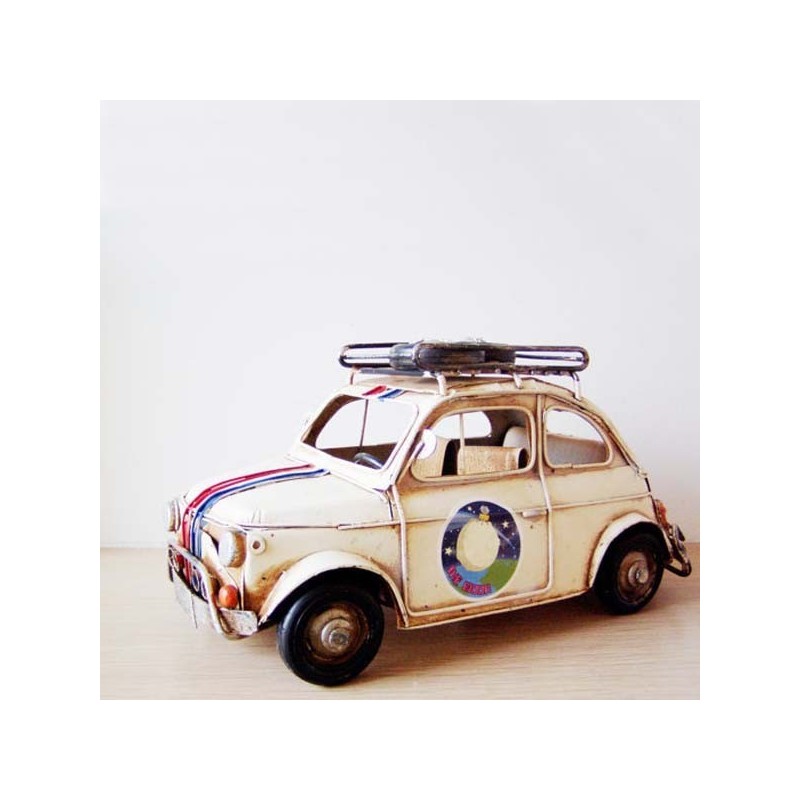 Battered Fiat car miniature with...