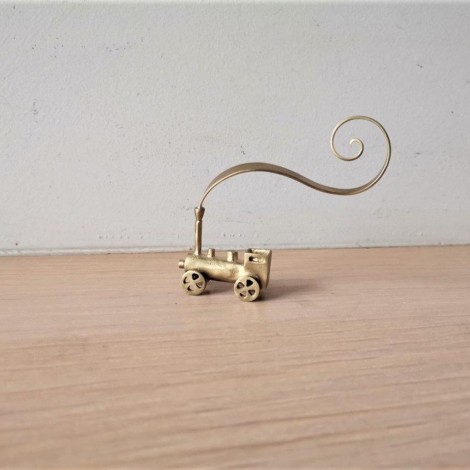 Brass Miniature Train with dreamy smoke