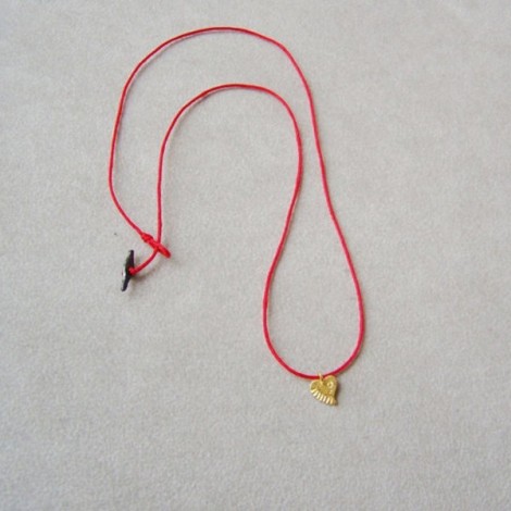 Solid gold heart necklace. 2