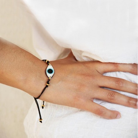 Blue eye bracelet, oval...