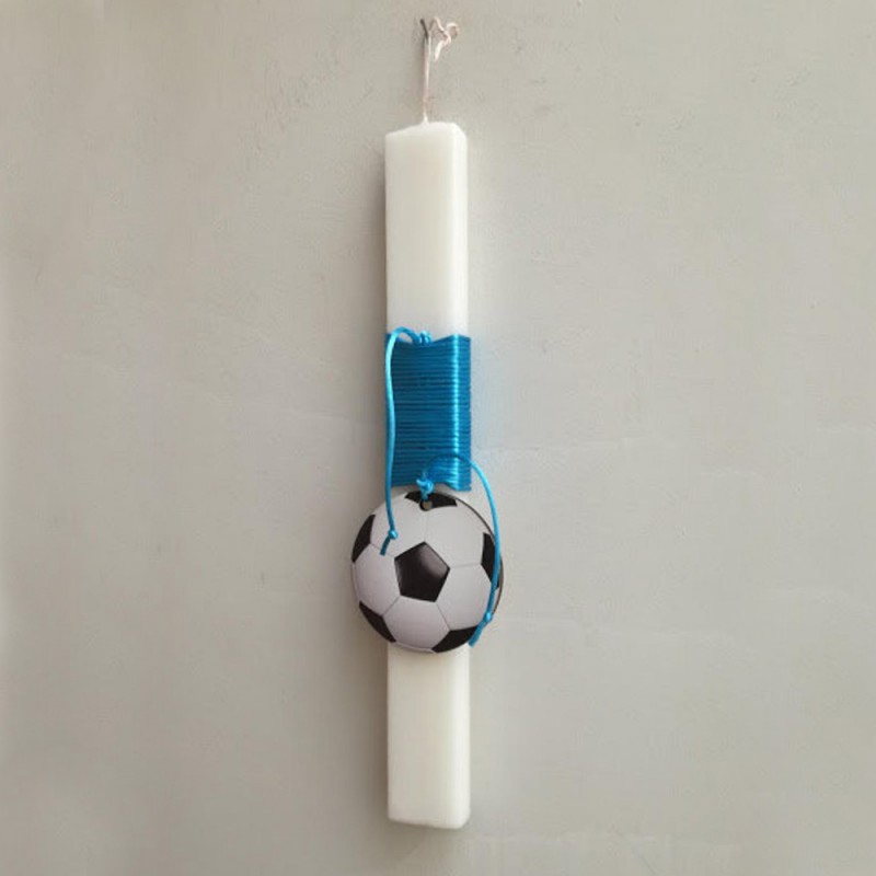 Football Easter candle