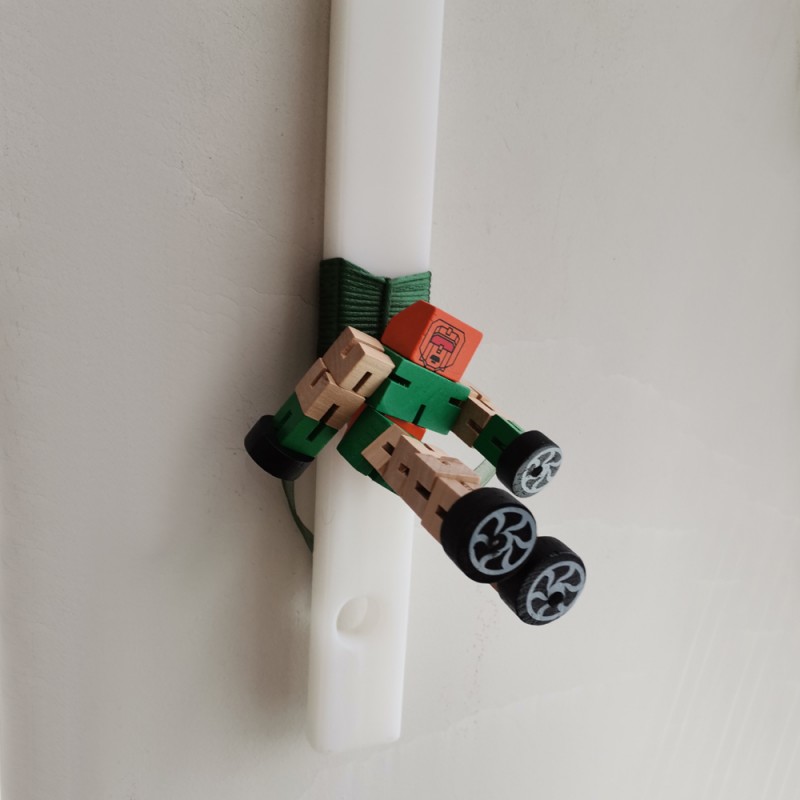 Robot Easter candle