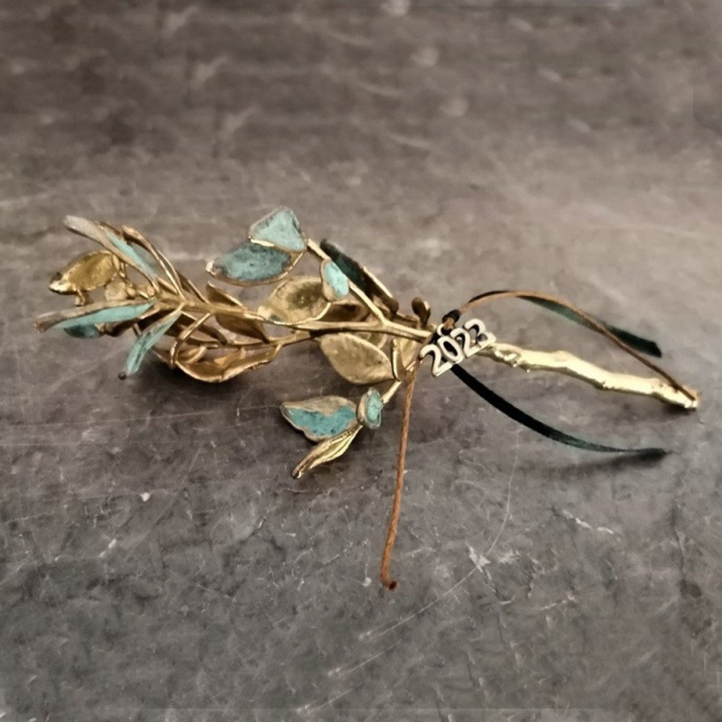 Brass tree charm, 2023 Ney Year's favours, 2023 lucky charm on brass copper tree