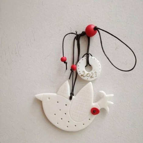 White bird ornament, Xmas...