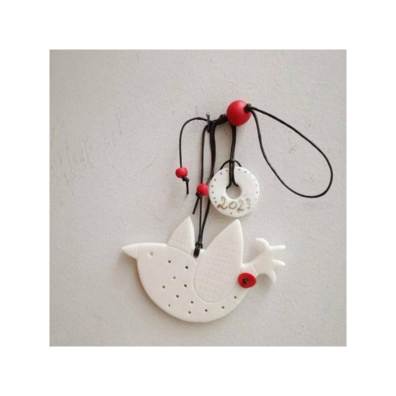 White bird ornament, Xmas tree...