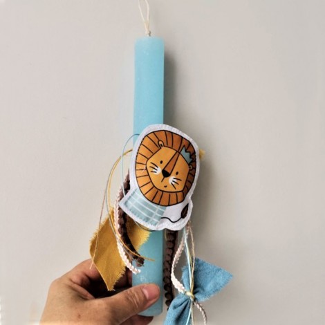 Lion Easter candle is a Greek Easter candle for boys