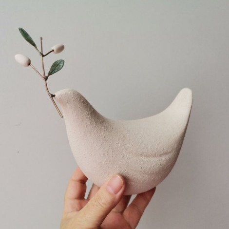 White dove sculpture