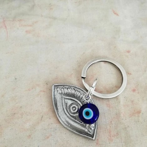 Blue eye keychain