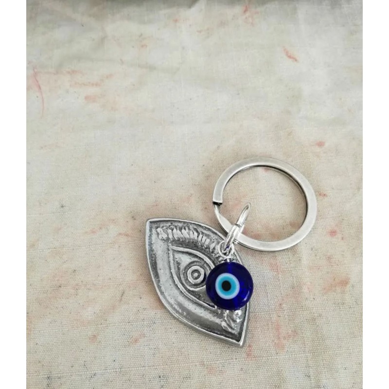 Blue eye keychain