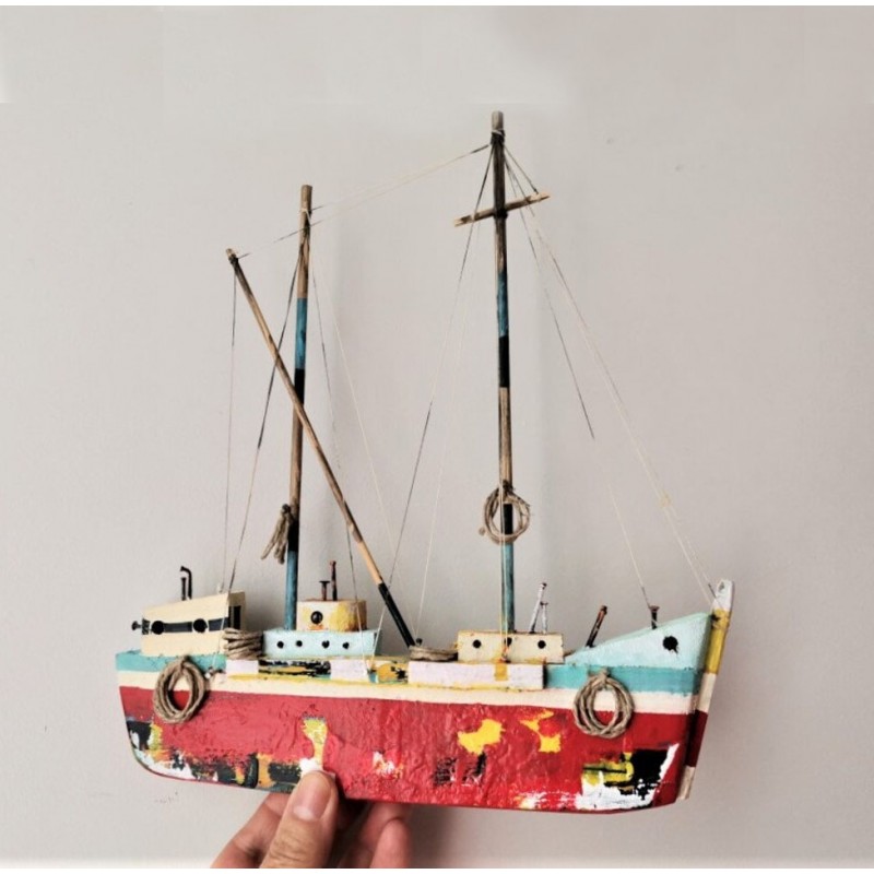 Wooden Greek sailboat