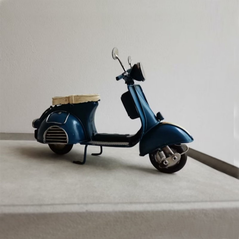 Blue scooter miniature