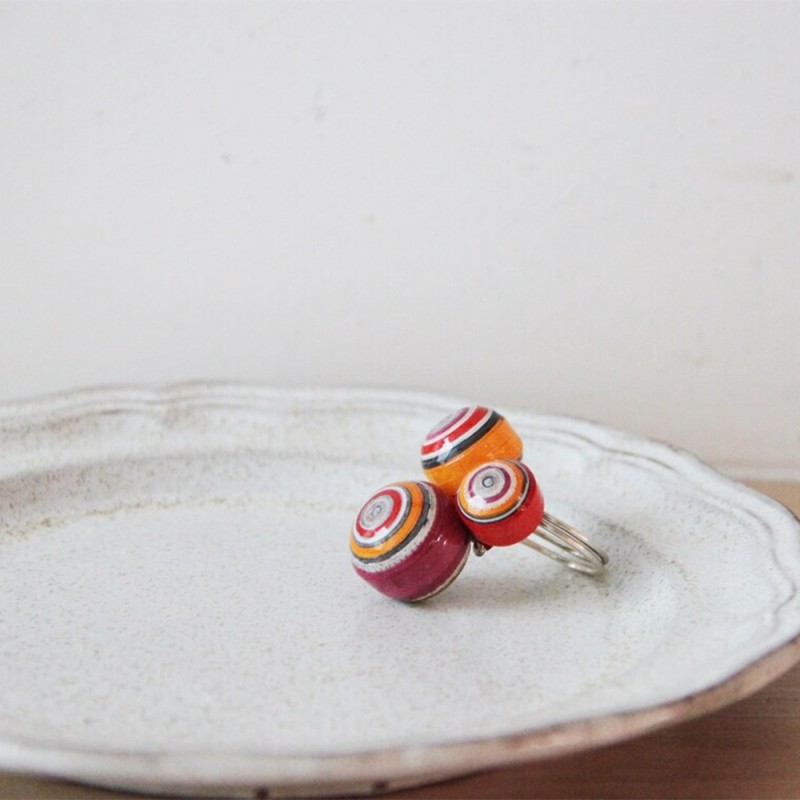 Colourful spheres ring