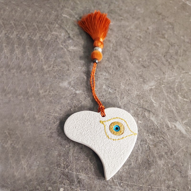 Ceramic heart ornament