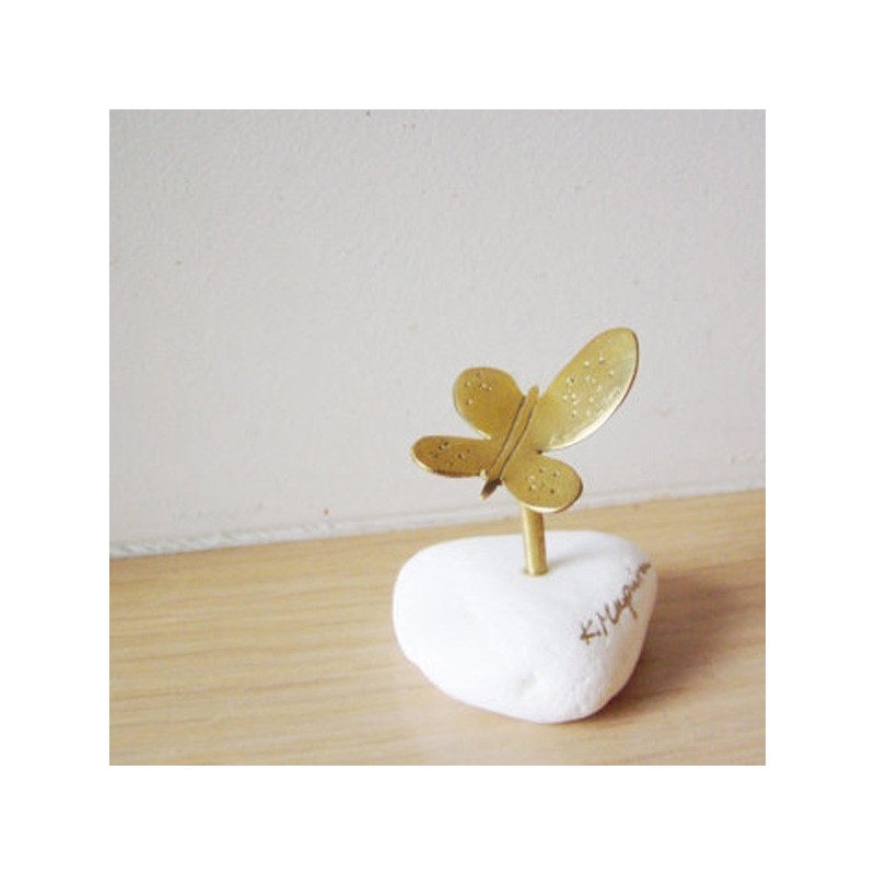 Brass butterfly sculpture, small...