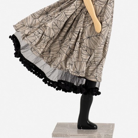 Wooden table lamp, girl with umbrella lamp