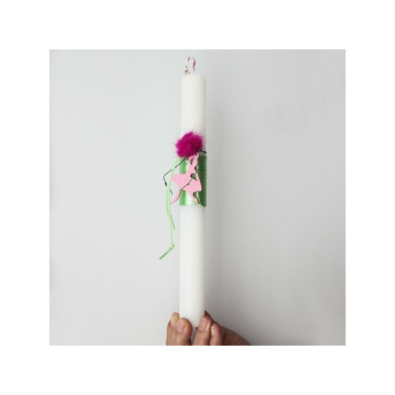 Ballerina Easter candle, white candle...