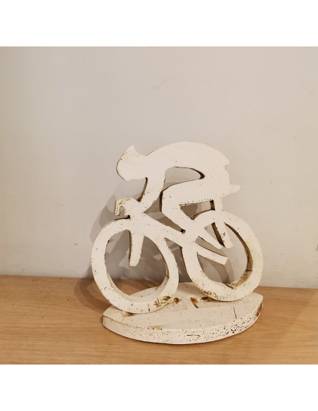 Ceramic biker, 18x18 cm.