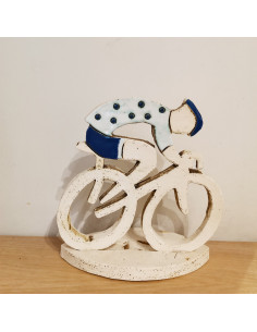 Ceramic biker, 18x18 cm.
