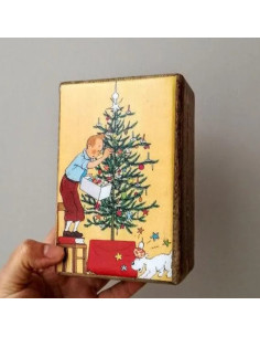 Christmas wooden box with tenten 2