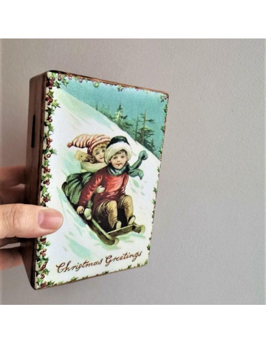 Christmas wooden box