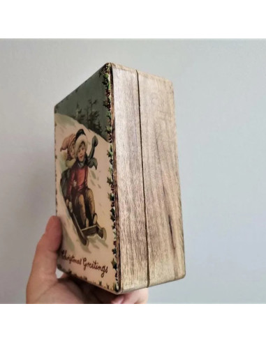 Christmas wooden box
