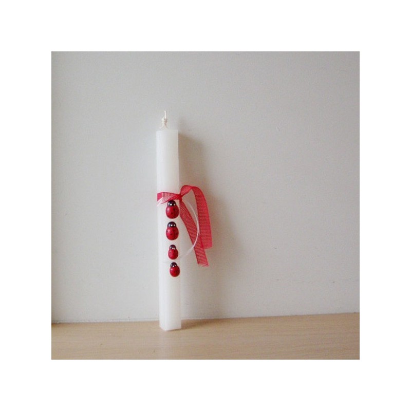 Ladybugs Easter candle for girls and...